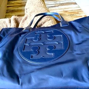 Authentic Preowned Large Blue Tory Burch Handbag